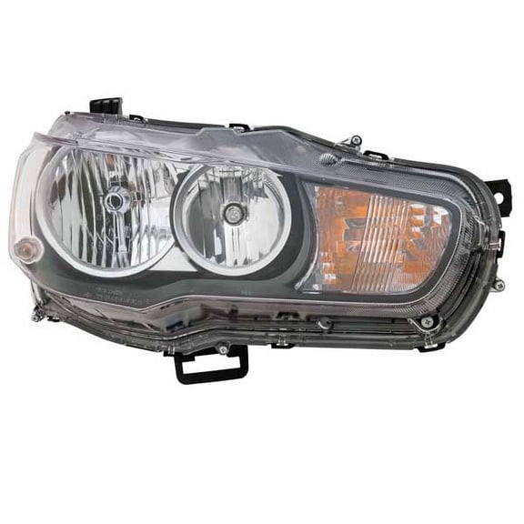 For 08-14 Lancer Evolution Headlight Headlamp Front Head Lamp w/Bulb Right Side