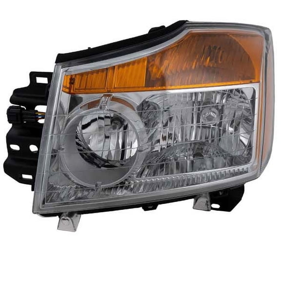 For 08-15 Titan Pickup Truck Headlight Headlamp Head Light Lamp w/Bulb Left Side