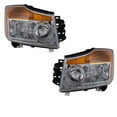 thumbnail image 1 of For 08-15 Titan Pickup Truck Headlight Headlamp Head Light Lamp w/Bulb PAIR SET, 1 of 5