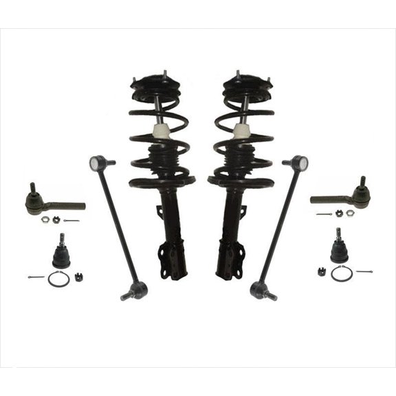 For 08-16 Town & Country Front Coil Spring Struts Ball Joints Tie Rods 8Pc Kit