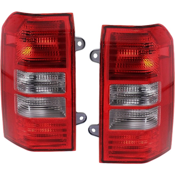 For 08-17 Patriot Taillight Taillamp Rear Brake Light Tail Lamp w/Bulb PAIR SET