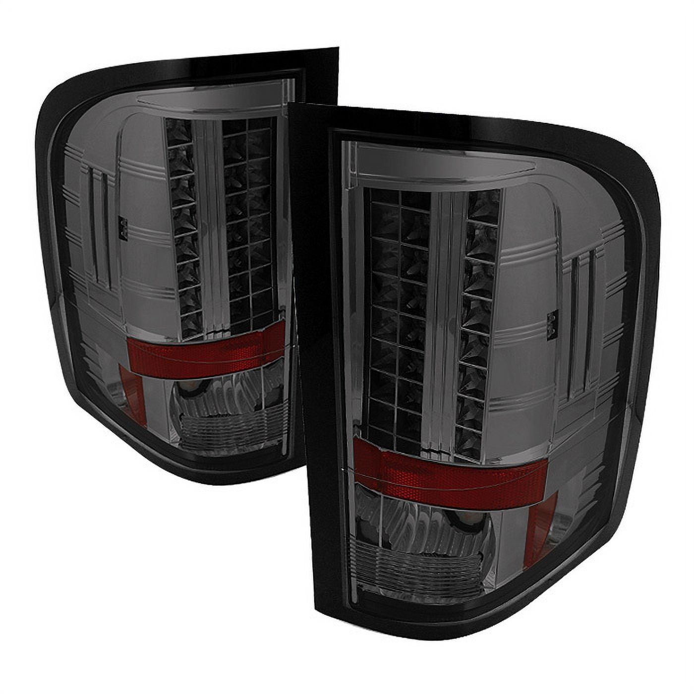 Spyder 07-13 Silverado (Will Not Work w/2010 921 Bulb)V3 Tail Lights Blk Smk ALT-YD-CS07V3-LBLED-BSM