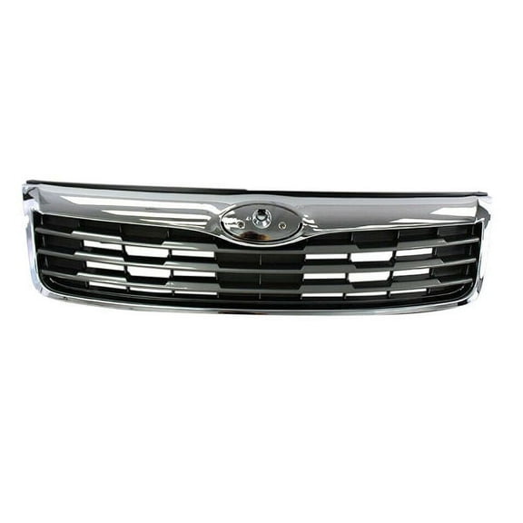 For 09-10 Forester (X, XS, XSL, XT) Front Grille Assembly Chrome/Gray Plastic