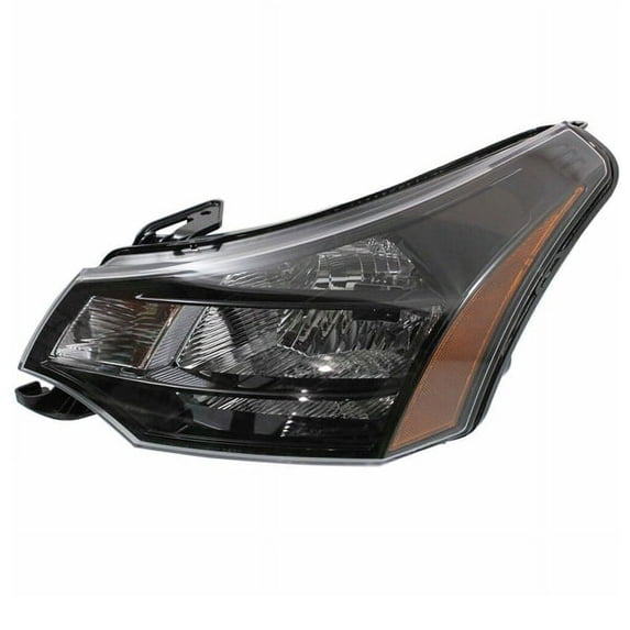 For 09-11 Focus Halogen Headlight Headlamp Light w/Bulb Black Trim Driver Side
