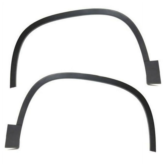 For 09-11 VW Tiguan Front Fender Flare Wheel Opening Molding Trim Black PAIR SET