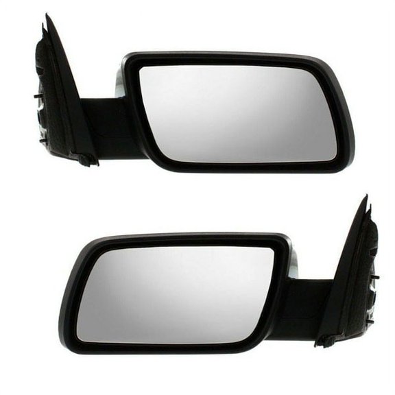 For 09-12 Flex Rear View Mirror Power Heat w/Memory Puddle Light Chrome PAIR SET