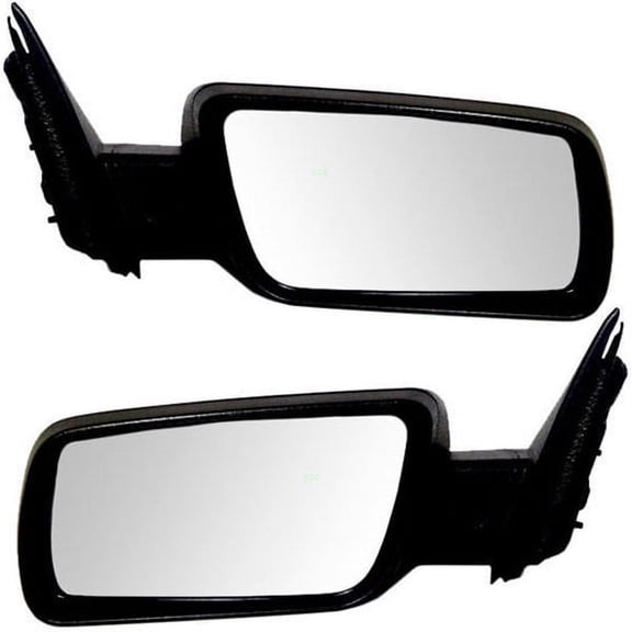 For 09-12 Flex Rear View Mirror Power Non-Heated w/o Puddle Lamp Black SET PAIR