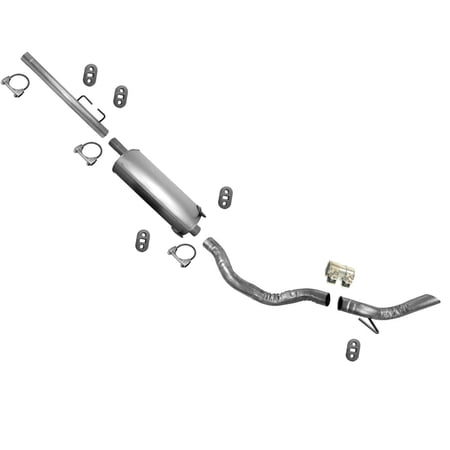 For 09-13 Ram 1500 3.7 4.7 With Standard 120" Wheel Base Muffler Exhaust System