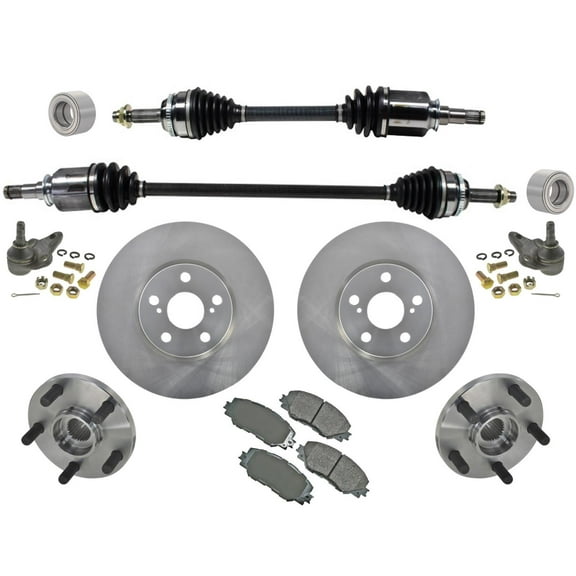 For 09-13 Toyota Corolla 1.8L Axle CV Drive Shafts Hub Bearing Ball Jnt 9pc