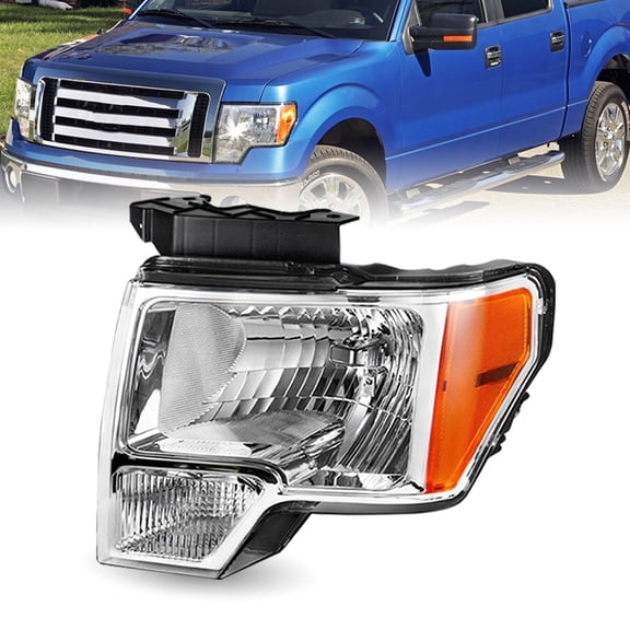 For 09-14 Ford F-150 F150 Pickup Left Driver Side Headlight Headlamp 09-14 LH