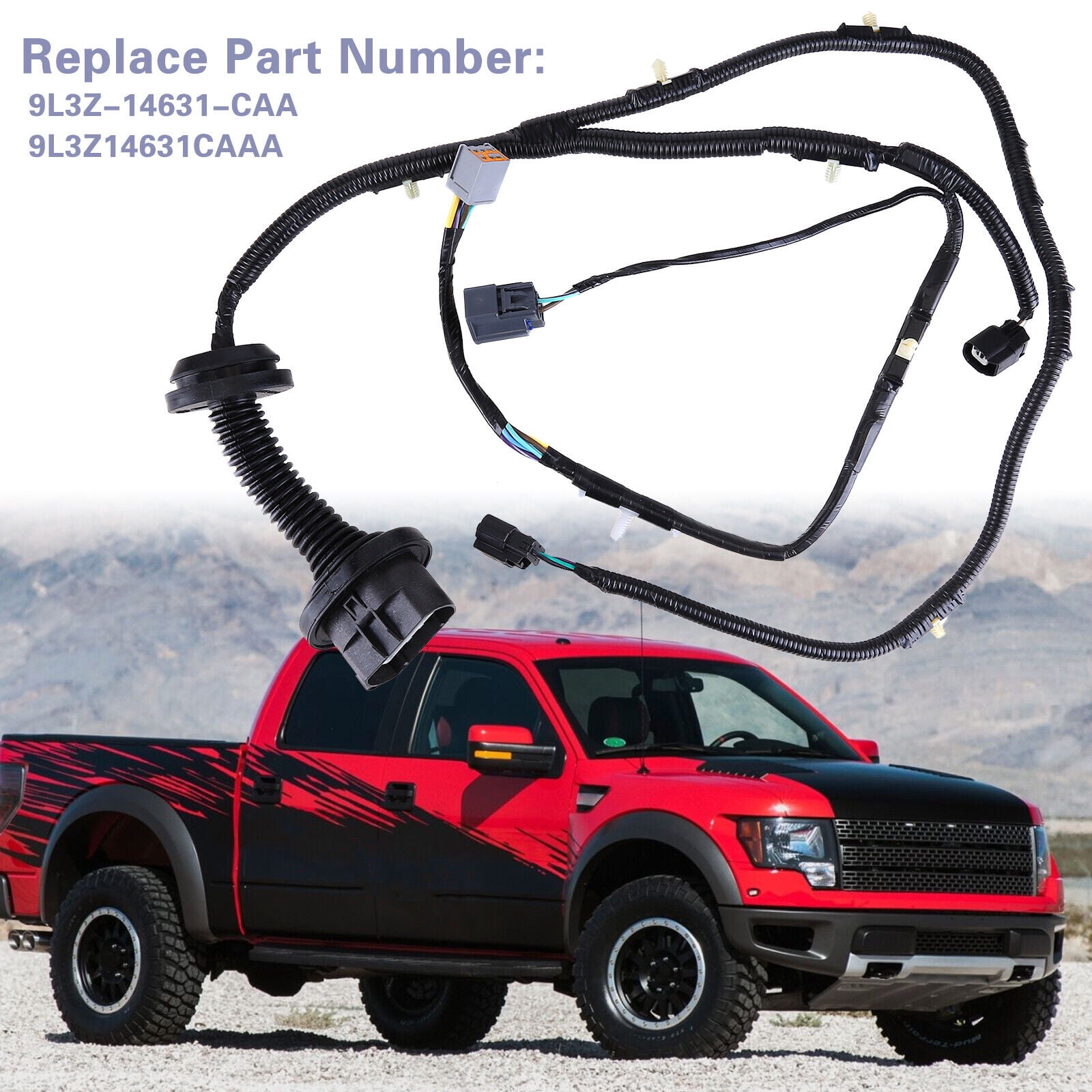 For 09-14 Ford F150 Crew Cab REAR Door Jumper Wire Harness LH Driver Side
