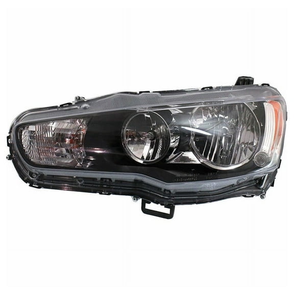 For 09-17 Lancer Front Halogen Headlight Headlamp Head Light with Bulb Left Side