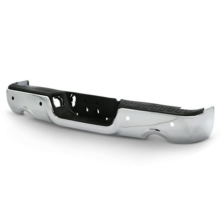 For 09-18 Ram 1500 Dual Exhaust Model Chrome Rear Bumper Step Pad w/Sensor Holes Fits select: 2011-2012 DODGE RAM 1500, 2019-2023 RAM 1500 CLASSIC