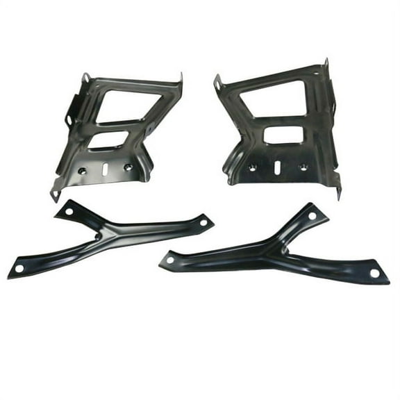For 09-19 Ram P/U Truck 4-Set Kit Rear Bumper Mount Brace Bracket Left & Right