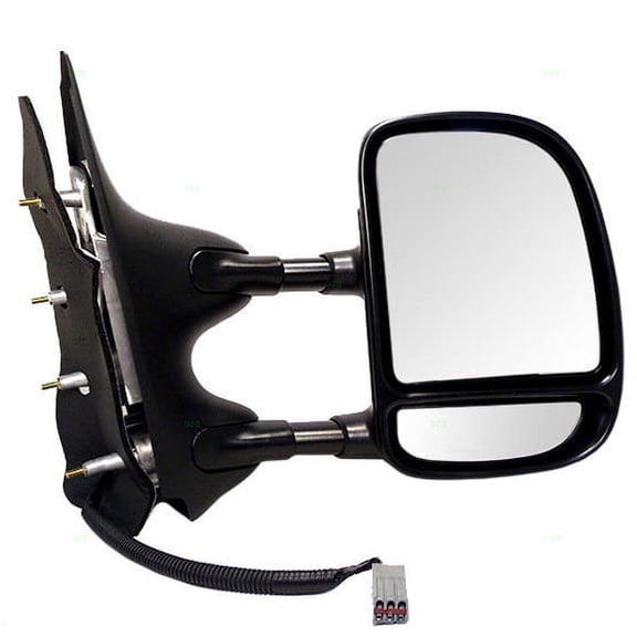 For 09-21 E-Series Tow Mirror Power Non-Heated Telescopic Dual Swing Right Side