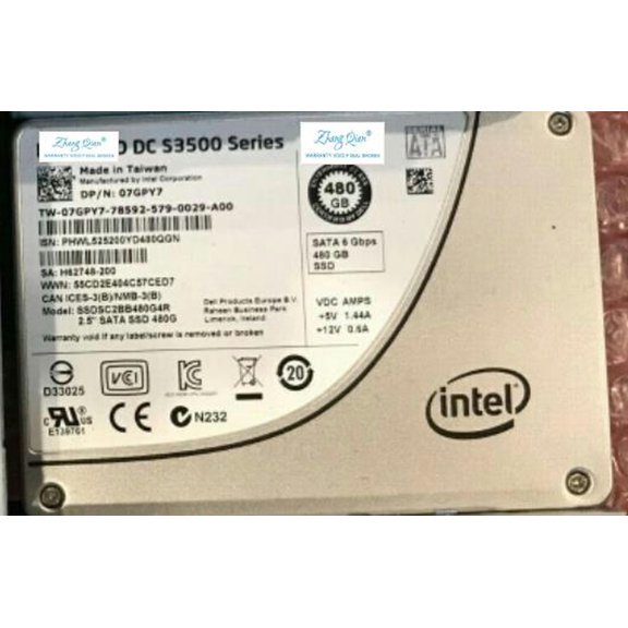 For 0CFPWY 480G SATA 6G 2.5 inch S3500