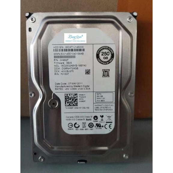For 0H962F 250G 7.2K 3.5 inch H962F server