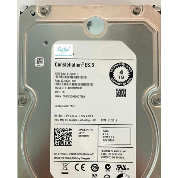 For 0THGNN 4TB 7.2K SATA 3.5 inch R520 R720 server