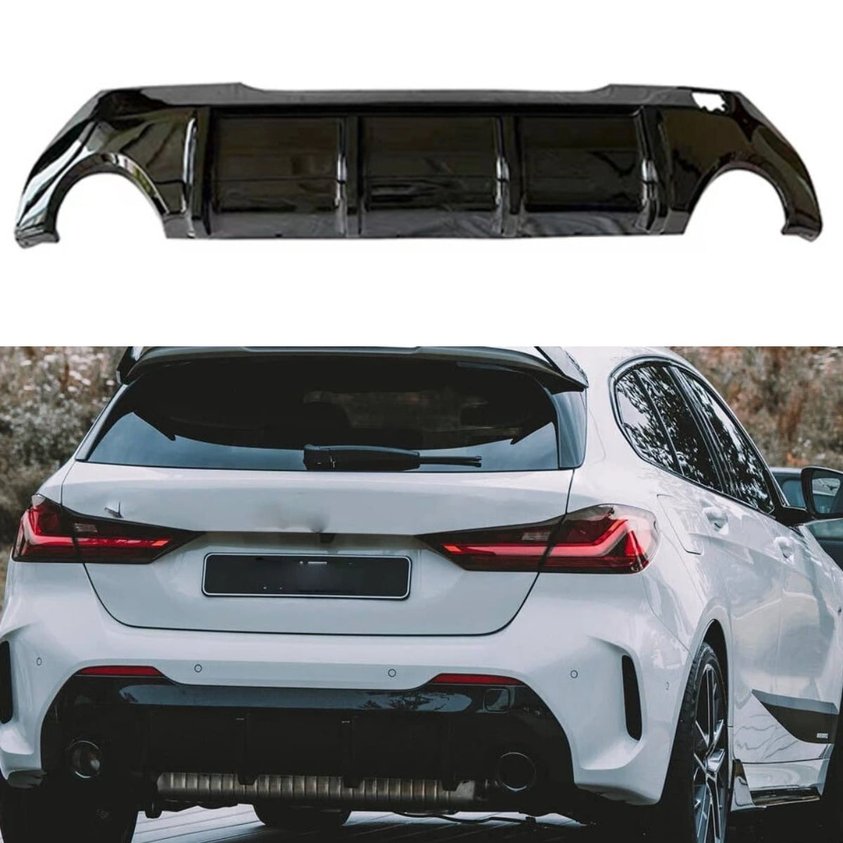 For 1 Series F40 2021-2024 Body Kit Rear Bumper Diffuser Rear Bumper ...