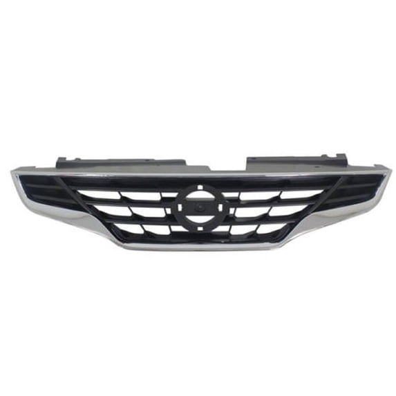 For 10 11 12 13 Altima Coupe Front Face Bar Grill Grille Assembly Chrome w/Black