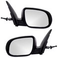 thumbnail image 1 of For 10-11 Accent Hatchback/Sedan Rear View Mirror Manual Remote Black PAIR SET, 1 of 5