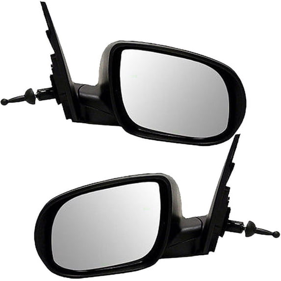 For 10-11 Rio, Rio5 Rear View Door Mirror Manual Remote w/Lever Folding PAIR SET
