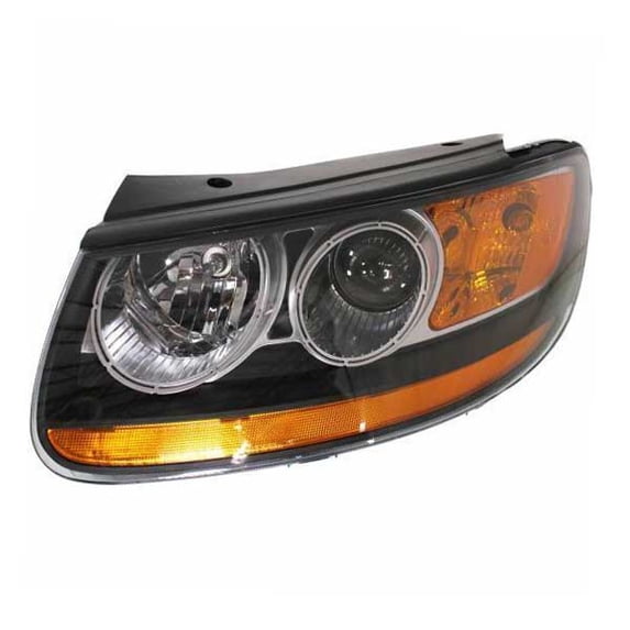 For 10-12 Santa Fe Front Headlight Headlamp w/Bulb & Amber Reflector Left Side