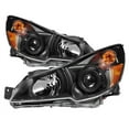 thumbnail image 1 of For 10-12 Subaru Legacy TD Crystal Headlights (Black) TD-HD-JH-SLEG10-AM-BK, 1 of 4