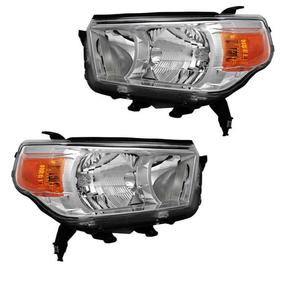 For 10-13 4Runner w/o Trail Package Front Halogen Headlight Head Light PAIR SET