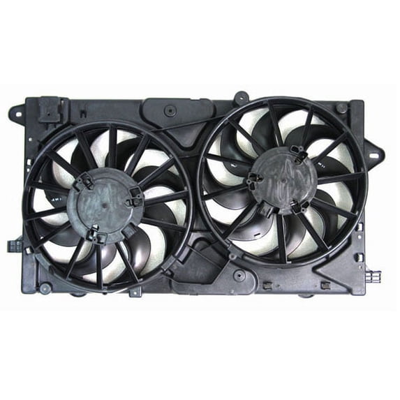 For 10-13 Allure LaCrosse Dual Radiator AC Condenser Cooing Fan Motor Assembly