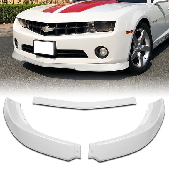 For 10-13 Chevy Camaro LT LS V6 Painted White Front Bumper Splitter Spoiler Lip