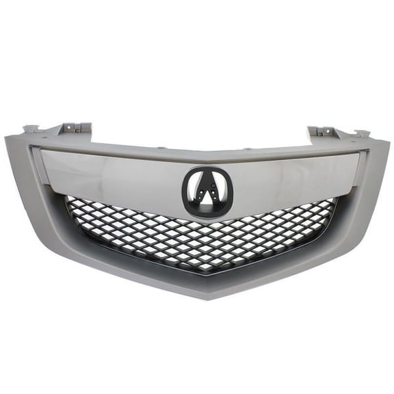 For 10-13 MDX with Technology Package Front Grille Grill Assembly Silver Molding