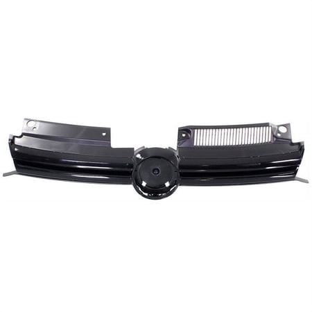 For 10-14 Golf 1.4L 2.0L 2.5L Front Grill Grille Assembly Textured Black Plastic
