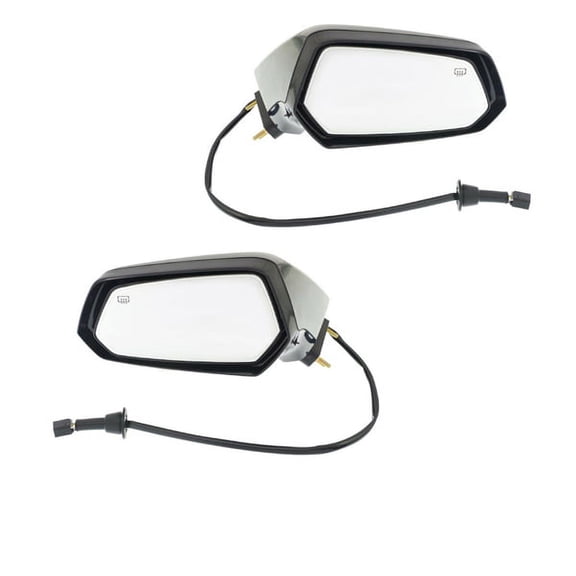 For 10-15 Camaro Rear View Mirror Assembly Power Heat w/o Auto Dimming Set Pair
