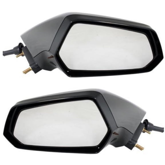 For 10-15 Camaro Rear View Mirror Power Non-Heated Fixed w/o Auto Dim SET PAIR