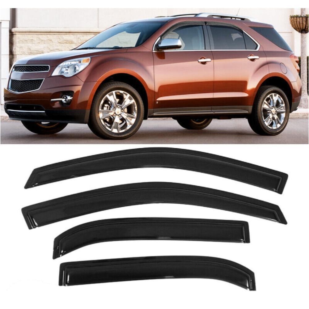 For 10-17 Equinox Window Visor Vent Sun Rain Deflector Guard 4Pcs Set ...