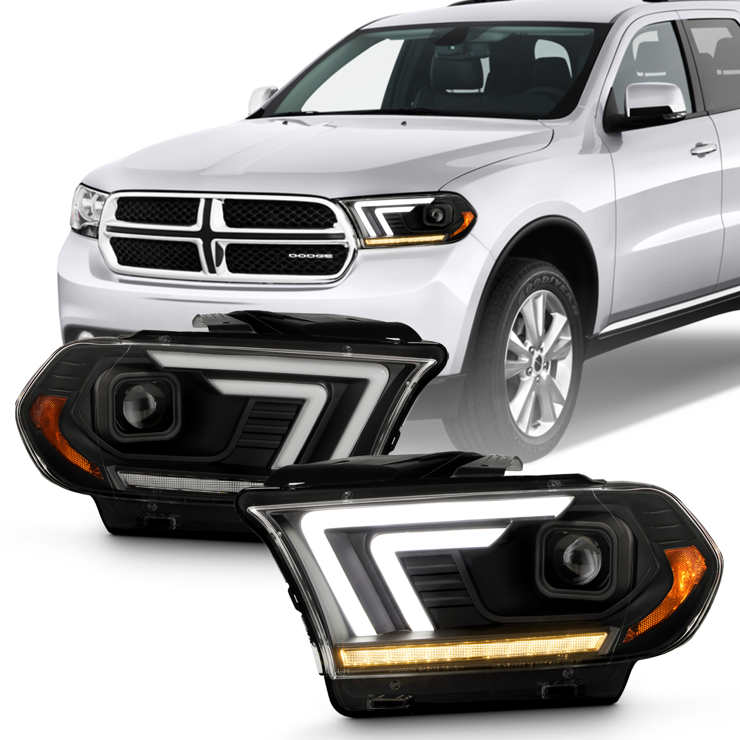 TYC 209203009 Right Headlight Assembly for 20112013 Dodge Durango
