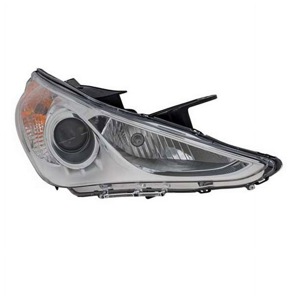 For 11-14 Sonata White Interior Headlight Headlamp Front Head Light Right Side
