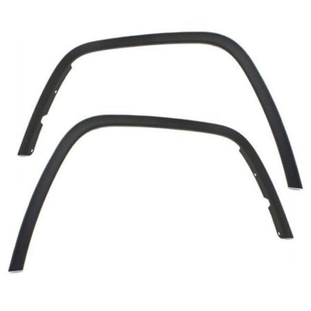 For 11-16 Grand Cherokee Front Fender Flare Wheel Opening Molding Arch SET PAIR