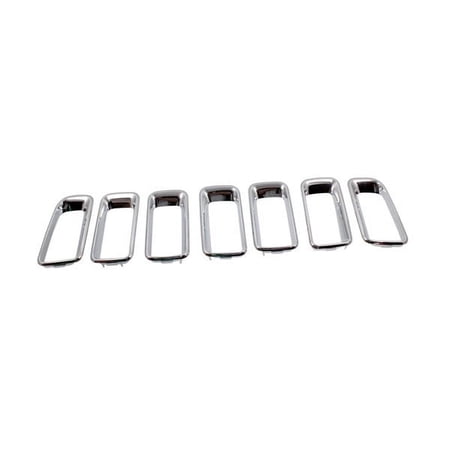 For 11-17 Compass Front Grill Grille Trim Molding 7-Piece Set Chrome 68109865AA