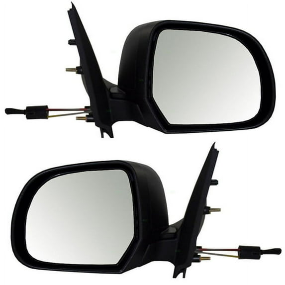 For 12 13 14 Versa S Sedan Rear View Door Mirror Manual Remote w/Lever SET PAIR