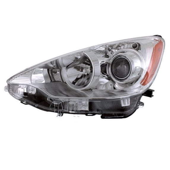 For 12-14 Prius C Front Headlight Headlamp Halogen Head Light w/Bulb Driver Side