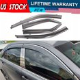 thumbnail image 1 of For 12-17 Toyota Camry Chrome Window Visors Rain Guards Vent Sun Shade Deflector, 1 of 7
