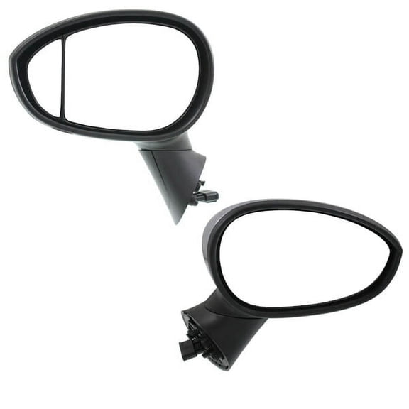 For 12-18 Fiat 500 Hatchback Rear View Mirror Power Heat Type-1 Chrome SET PAIR