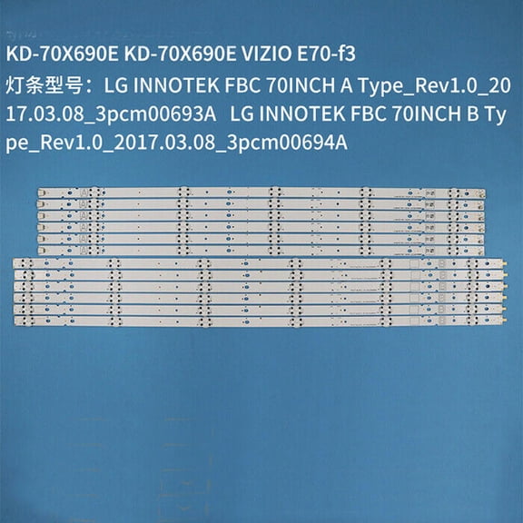 For (12) FBC 70 INCH A/B KD-70X690E LED Strips FULL SET 3PCM00693A 3PCM00694A