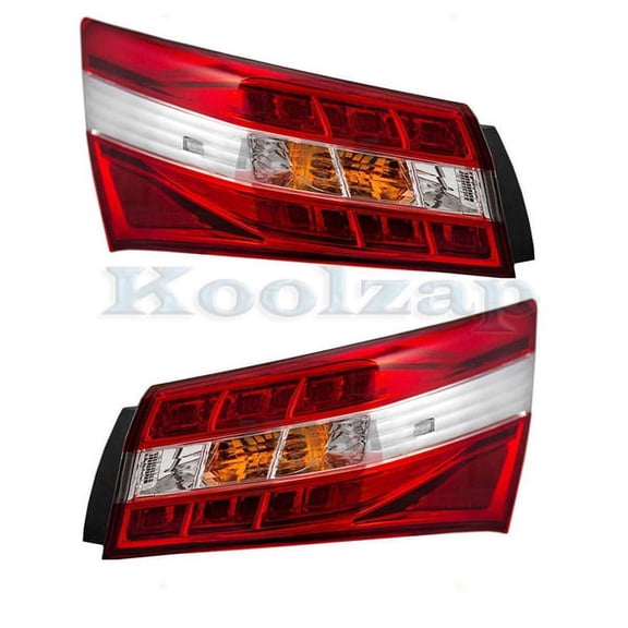 For 13-15 Avalon Rear Outer Taillight Taillamp Brake Light Lamp w/Bulb Set Pair