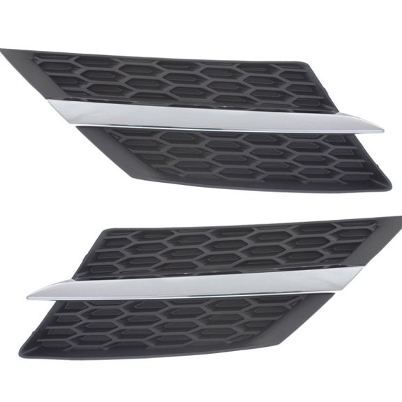 For 13-15 RAV4 Japan & USA Built Front Grille Assembly w/Chrome Molding PAIR SET