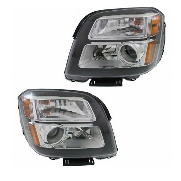 For 13-15 Terrain Denali Front Headlight Headlamp Halogen Head Light Lamp SET