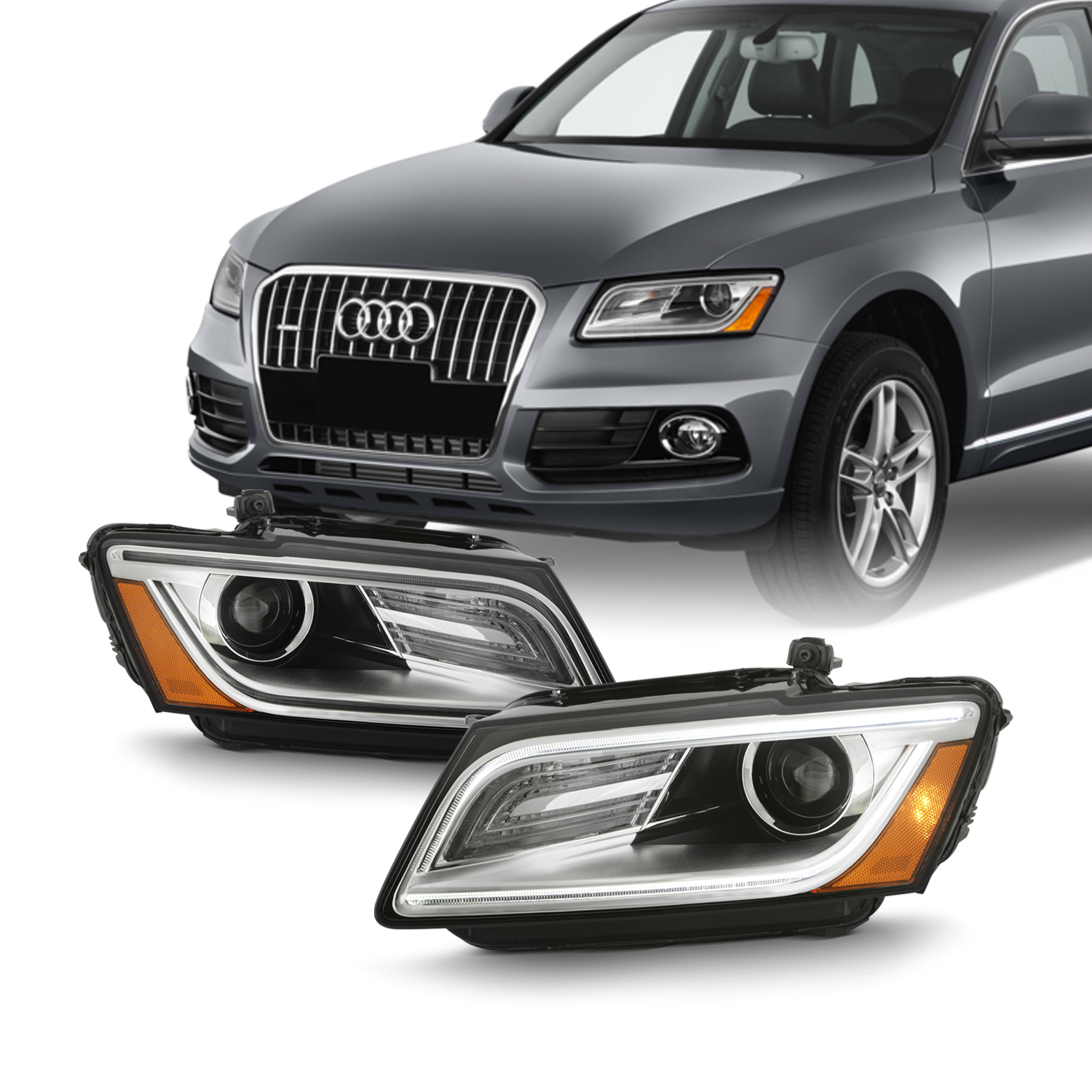 Valeo OE 44877 Headlight BiXenon Left Audi Q5 20132017 w/AFS