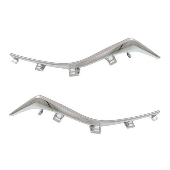 For 14 15 16 Mazda3 Front Lower Grille Trim Molding Chrome Left Right SET PAIR